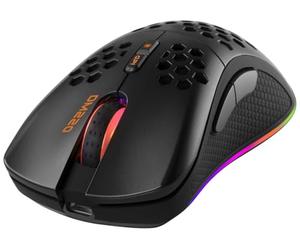 DELTACO GAMING DM220 Ratón para Juegos inalámbrico Óptico Negro 7 Botones 4800 dpi Iluminado, Recargable
