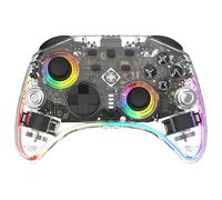 Deltaco gaming gam-198-t mando y volante transparente bluetooth/usb ga
