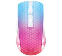 DELTACO GAMING WM89 Gaming-Maus Funk Optic white, Transparent 6 Tasten 10000 dpi Abnehmbares cable