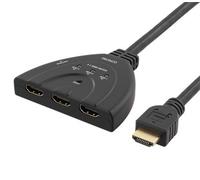 DELTACO HDMI-7044 - Conmutador HDMI (3 entradas para 1 Salida, 4K en 60Hz, 7.1), Color Negro