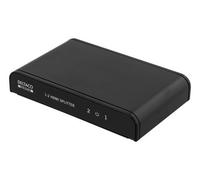 Deltaco HDMI de 245 Prime HDMI Splitter, de 1 en, de 2 out, HDMI 2.0, 4 K, UHD Negro