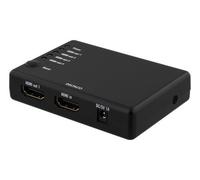 DELTACO HDMI Splitter 7051 - HDMI de Entrada, 1 x, 4 x, Salida 6.75 Gbit/s, Color Negro