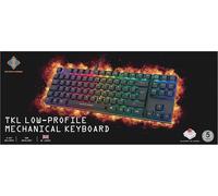 DELTACO Gaming DK420 TKL Teclado mecánico para Juegos - Outemu Red Switches & RGB Iluminación - Diseño del Reino Unido - Negro