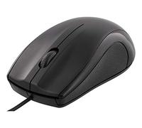 DELTACO Ratón óptico con Cable, 2 Botones y Rueda giratoria, dpi 1200, Conector USB, Cable de 1,2 m, Negro