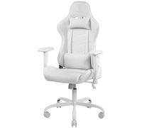 DTG GAM-096-W - Silla para juego Deltaco GAM-096-W, cuero, blanca