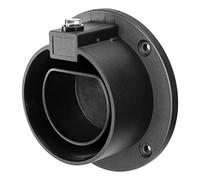 DELTACO Soporte de Pared Tipo 2, Conector de Cable de Carga EVA, Soporte para Cable de Carga, Soporte de Pared, Soporte de Cable Tipo 2, Soporte de Pared, plástico, Accesorios de Montaje, Color Negro