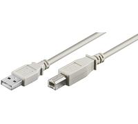 Deltaco usb-210 cable usb 1 m usb 2.0 usb a usb b beige, negro
