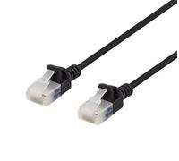 Deltaco UUTP-1027 cable de red Cat6a U/UTP (UTP) Negro - Cables de red (1 m, Cat6a, U/UTP (UTP), RJ-45, Negro)