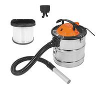 DELTAFOX Aspirador de Cenizas, Aspirador de Chimenea, Filtro de Cenizas - 1200 vatios - Potencia de aspiración 16 kPA - Depósito de Acero Inoxidable de 18 l