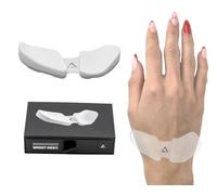 DELTAHUB Carpio 2.0 Reposamuñecas ergonómico para ratón, para diestros, túnel carpiano, alivio del dolor, antifatiga, fácil deslizamiento, elegante, PC de oficina, portátil, juegos, grande, blanco