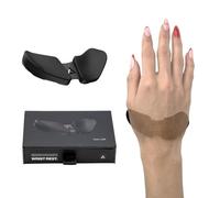 DELTAHUB Carpio 2.0 Reposamuñecas ergonómico para ratón, para zurdos, túnel carpiano, alivio del dolor, antifatiga, fácil deslizamiento, elegante, PC de oficina, portátil, juegos, pequeño, gris