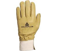 Deltaplus DPCBHV208 Guante Repelente Agua Piel De Vaca Tratada Camello, Talla 08