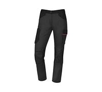 Deltaplus Pantalón de Trabajo para Mujer Mach 2 M2PA3STRF, Tejido elástico 260 g/m², Gris-Naranja, XS
