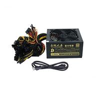Deluisho Fuente Alimentación de Minería 1800 W, Compatible con 8 Fuentes Alimentación de Placa GPU (110 V-220 V), Adecuada para Máquina de Minería BTC Eth ETC ZEC ZCASH DGB XMR con Cable Alimentación