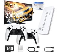 Deluisho Retro Game Console M15, Retro Gaming, Consola de Juegos 4K HD, Consola de Juegos de Video Simulador Portátil, Juegos Clásicos Incorporados más de 20,000, Admite más de 20 Simuladores, c