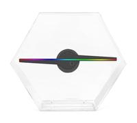 DELURA Holograma de 30 cm WiFi Proyector holográfico 3D Reproductor de Holograma Ojo Desnudo Pantalla LED Ventilador Publicidad Luz Control de Aplicaciones Amplia aplicación