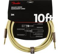 Fender Deluxe Series Cable de Instrumento para Guitarra, 3m, Recto/Recto, Tweed