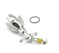 Deluxe Acero Inoxidable Anal Plug Butt Plug Hecho de Metal Bondage Sex Toy Anal Ball Hook Castidad Ass Lock Plug Anal Toy Hombres Mujeres Parejas Juegos Sexuales Bloqueable