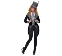 Smiffys Deluxe Dark Miss Hatter Costume, Black (Size S)