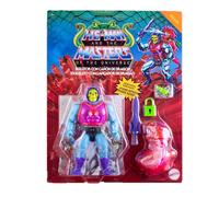 Masters of the Universe Origins Dragon Blaster Skeletor Figura de acción de lujo con accesorios, juguete coleccionable de MOTU de 14cm, HKM88