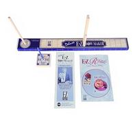 Deluxe EZ - Máquina de lazos con accesorio para hacer rosas y flores, kit de herramientas fácil para hacer lazos y flores para cinta, manualidades, coronas, lazos de regalo, lazos para el pelo,