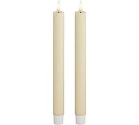 Deluxe Homeart Vela de barra crema, 2 unidades (24 cm)