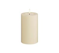 Deluxe Homeart Vela de pilar crema, 7,5 x 12,5 cm