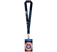 Deluxe Marvel Lanyard con tarjetero de poliuretano - Capitán América