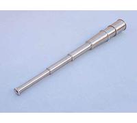 Deluxe Nautical Pirate Boat Brass Spyglass with Functional Optical Zooms & Genuine Rosewood Storing Case Anchor Emblem Inlaid | Nagina International (32 Inches, Chromed)