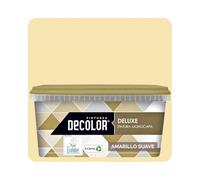 DELUXE Pintura de Interior Monocapa Mate. 4 Litros. Ecológica con Certificado Ecolabel. AMARILLO SUAVE