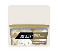 DELUXE Pintura de Interior Monocapa Mate. 4 Litros. Ecológica con Certificado Ecolabel. BLANCO HUESO