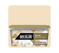 DELUXE Pintura de Interior Monocapa Mate. 4 Litros. Ecológica con Certificado Ecolabel. OCRE SUAVE