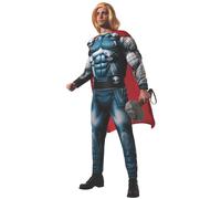 DELUXE THOR COSTUME - FANCY DRESS COSTUME (SIZE: XL) Unisex Costumes NUEVO