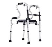 Deluxe Walker Walking Aid Set, con ruedas y asiento acolchado Mobility Health Plegable Rollator (Altura: 74-92cm / 29 "-36")