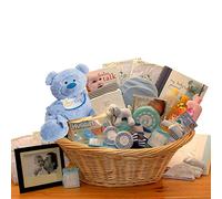 Deluxe Welcome Home Precious Baby Basket - Blue by Gift Basket Dropshipping