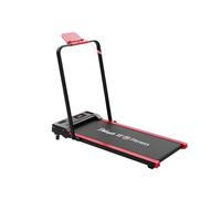 DELUXE13 Cinta de Correr caminadora Eléctrica Plegable para Casa, Motor 1000W Silencioso, Velocidad 1-12 km/h, Pantalla LED, Rojo y Negro, con Ruedas, Soporte Tablet