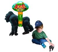 Deluxebase Réplica Aventura Animal - Gorila Réplica de Juguete con la Figura de simio. Juguete con la Figura de Animal de la Selva de Gran tamaño para niños