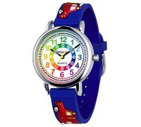 Delycazy Reloj para Niña Niños, Reloj Infantil Analógico de Pulsera Aprendiendo para Aprender La Hora Niños, Movida de Cuarzo, Regalo de Cumpleaños 4-10 Años