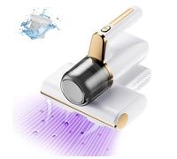 Delyx Aspiradora de cama desinfectante UV, limpiador de cama inalámbrico 3 en 1, vibración de alta frecuencia, iluminación UV, colchón aspirador limpia eficazmente la cama, almohadas, alfombras, etc