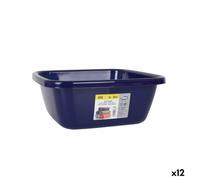 Dem Barreño Eco Azul Cuadrado 6 L 29 x 29 x 12 cm (12 Unidades)