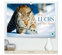 Dem Luchs auf der Spur (hochwertiger Premium Wandkalender 2026 DIN A2 quer), Kunstdruck in Hochglanz: Luchse: Auf der Pirsch mit leisen Pfoten