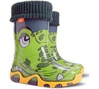 demar. Botas de agua para niños y niñas, con forro polar cálido, ligeras, unisex, botas Wellington, estampado piel de cococrilo, 32/33 EU