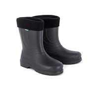 DEMAR Botas de goma EVA ligeras forradas Laura, Negro, 39 EU