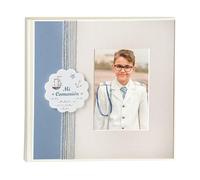 Demark - Álbum de comunion analogico, Álbum de comunión encuadernado tamaño 25x25 cm. (20 Hojas, Azul, 25x25)