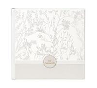 Demark - Álbum de comunión blanco, Album de fotos analogico 25x25 con 10 hojas, Album polipiel blanca.