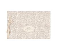 Demark - Álbum de firmas tamaño 30x20 cm, Album firmas para comunión, bodas, bautizos, eventos. Libro firmas fotomaton. (10 hojas, Hojas marrón)