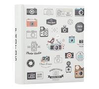 Demark - Álbum Eslipin 1326 - Álbum para 200 fotos de 11,4x15,2 cm - Tamaño exterior 24x22 cm, con hojas blancas y memo - Ideal para organizar y conservar tus recuerdos