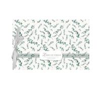 Demark - Álbum firmas tamaño 30x20 cm con encuadernacion lazo. Libro de firmas con 10 o 20 hojas blancas. Libro firmas comunión para niña/niño. (Eucalipto, 20 hojas)