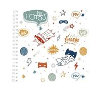 Demark - Álbum infantil para fotos, Álbum wire-o para fotos, Album tamaño 25x25 cm. (20 hojas, Blanco, 25x25)