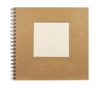 Demark - Álbum kraft para scrapbook, Álbum firmas boda, Libro de firmas, Álbum fotos. (20 hojas, Marrón, 25x25)